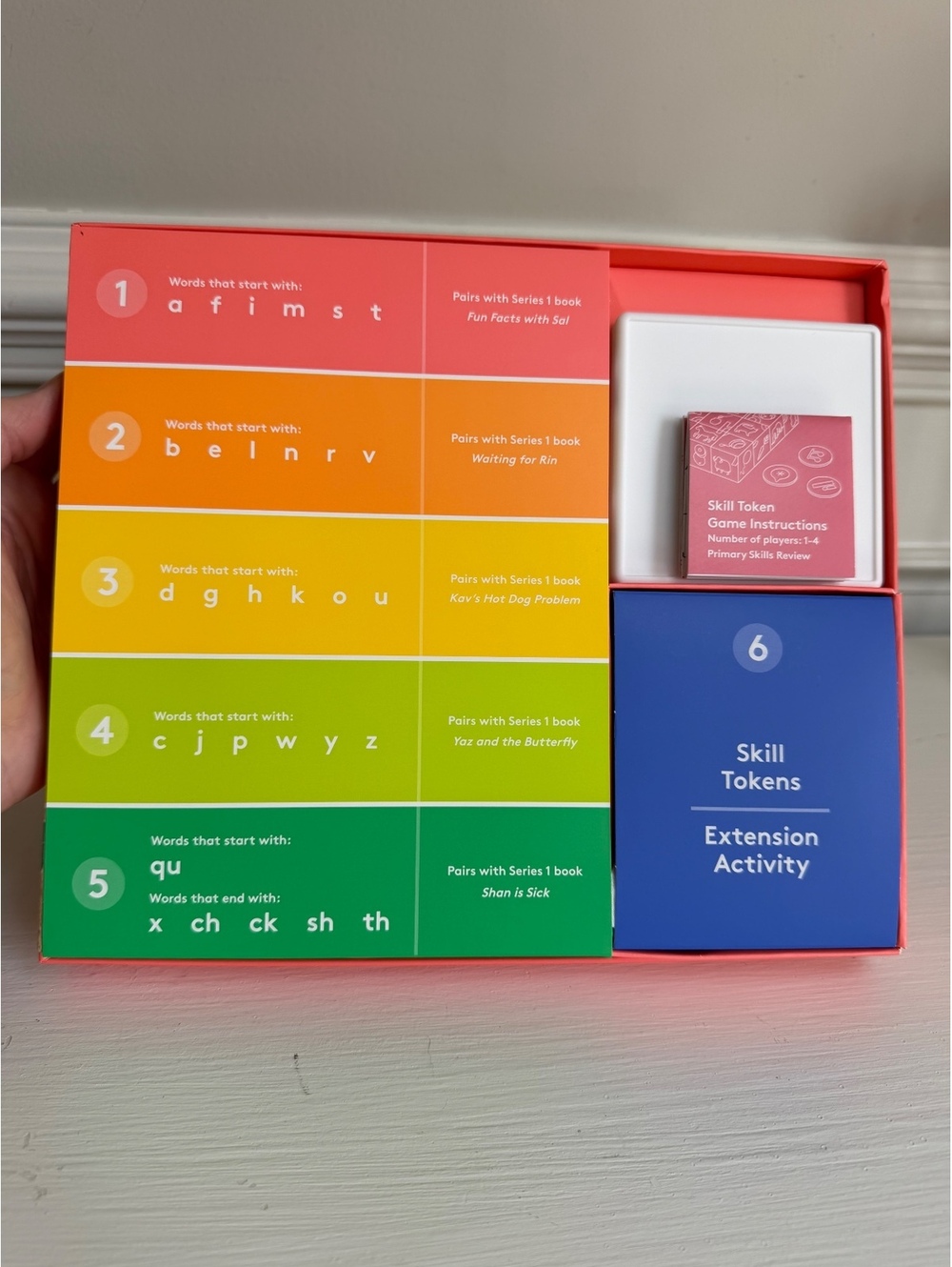 Lovevery Reading Skill Set Part 1.Wooden Letter Sound Blocks & Skill Tokens Game - Picture 3 of 6